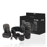 FETISH SUBMISSIVE - MASTER POSITION WITH 4 NOPRENE-LINED HANDCUFFS, FETISH SUBMISSIVE BONDAGE