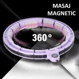 Cumpara ieftin Cerc Hula Hoop cu Greutate si Contor HMS HHM13 40 cm, Violet FitLine Training