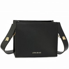 Anna Grace AG00596 geanta crossbody neagra foto