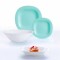 Set serviciu de masa Luminarc Carine, 19 piese, Turquoise&amp;White Resigilat Handy KitchenServ