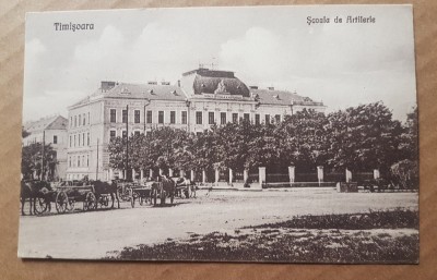 F700- Timisoara veche interbelica-SCOALA de ARTILERIE Ed. ILUSTRATIA 1925. foto