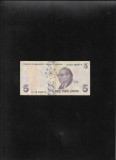 Turcia 5 lire lirasi 2009 seria135288974
