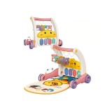 Antepremergator , Centru de Joaca și Dezvoltare 2-in-1 cu Salteluță Interactiva Piano Pink