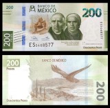 MEXIC █ bancnota █ 200 Pesos █ 2022 █ P-135 █ SERIE EM █ UNC █ necirculata