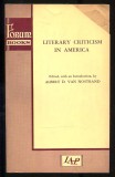 Literary criticism in America / ed. D. Van Nostrand