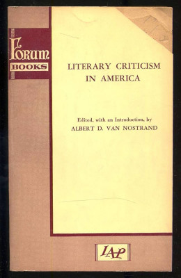 Literary criticism in America / ed. D. Van Nostrand foto