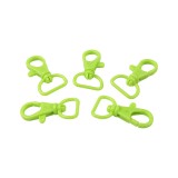 Set 5 carabine rotative din plastic Crisalida, latime material 17 mm, 14 x 26 mm, Verde