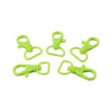 Set 5 carabine rotative din plastic Crisalida, latime material 17 mm, 14 x 26 mm, Verde