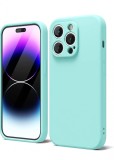 Husa silicon antisoc cu microfibra in interior pentru Iphone 14 Pro Turcoaz, Alt model telefon Huawei, Turquoise