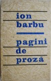 Pagini de proza &ndash; Ion Barbu - Carte beletristica