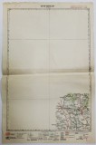 HARTA ZONEI VRANCENI , LITOGRAFIE DE M.D. MOLDOVEANU , 1936, POLICROMA