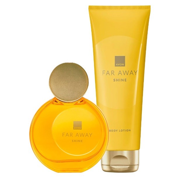 Set 2 produse Apa de parfum Far Away Shine si Lotiune corp pentru Ea-Avon