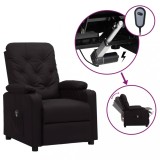 VidaXL Fotoliu rabatabil electric, negru, piele ecologică 3098863