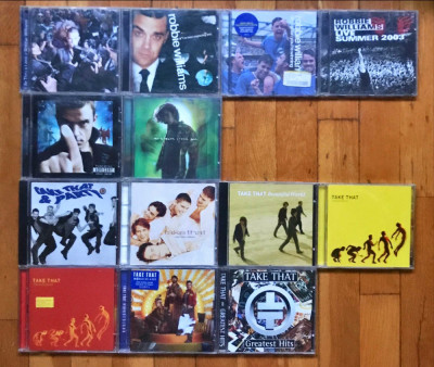 CD orig: R. Williams, Take That, Wet Wet Wet, Boyzone, R.Keating, Westlife, Five foto