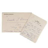 Dimitrie Gusti, scrisoare expediată lui I. Voronca, 17 martie 1946