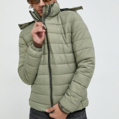 Superdry geaca barbati, culoarea verde, de tranzitie