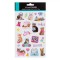Set Autocolante, Model Pisici, Super Cute, 24 Bucăți, Multicolor