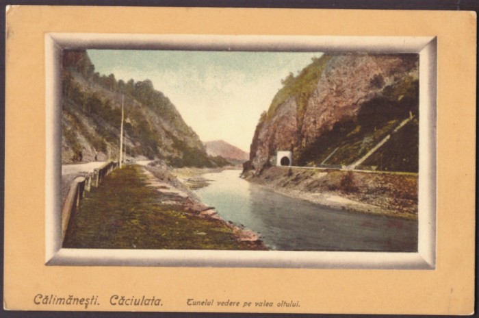 3145 - CALIMANESTI-CACIULATA, Valcea, Railway Tunnel, RAMA - old postcard unused