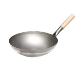 Set tigaie wok 30 cm si stativ rotund pentru arzator lateral ALL&#039;GRILL 19999WR