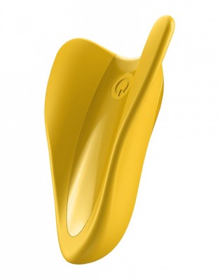 Vibrator Finger High Fly 12 Moduri Vibratii Silicon Galben foto