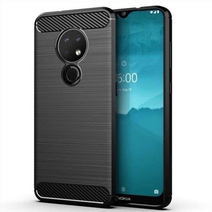 Husa NOKIA 7.2 / 6.2 - Luxury Carbon TSS, Negru