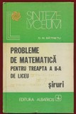 D. M. Batinetu, "Probleme de matematica pentru treapta a II-a de liceu. Siruri." - Albatros - 1979