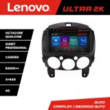 Navigatie Android Mazda 2 2007-2013 cu QLED, GPS, 4G si 4+64GB Lenovo