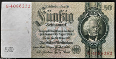 Bancnota istorica 50 MARCI - GERMANIA, anul 1933 *cod 497 B = EXCELENTA! foto