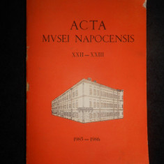 Acta Musei Napocensis volumul 22-23 (1985-1986)