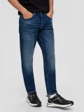 Blugi barbati, Shawn, cu talie medie, croiala Regular fit, Tapered Leg,