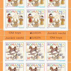 EUROPA 2015,JUCARII VECHI,MINICOLI DE 6,Lp.2063b,2015, MNH ** ROMANIA.