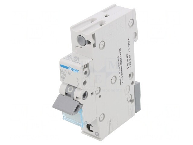 &Icirc;ntrerupător Supracurent 20A 1P 6kA 230/400V