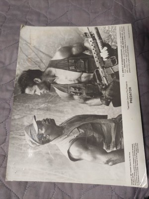 Fotografie veche Originala,Filmul PREDATOR 87,20 CenturyFox,ARNOLD=CARL WEATHERS foto