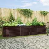 Ghiveci Ridicat Gradina Gossi Maro 400x80x81cm Otel Galvanizat Exterior