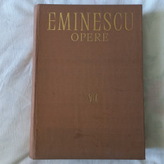 M. EMINESCU- OPERE, VOL. VII. FORMAT MARE. TIRAJ MIC, 7500 EXEMPLARE TIPARITE