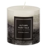 Lumanare Parfumata Neagra Gri Alba Flori &Oslash;10x10cm