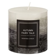 Lumanare Parfumata Neagra Gri Alba Flori &Oslash;10x10cm