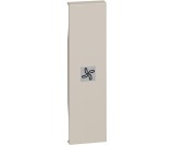 Tasta intrerupator simbol ventilator 1M Living Now Bticino nisip KM01RN