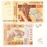 Mali - Africa de Vest: Bancnota 500 Franci 2023, UNC
