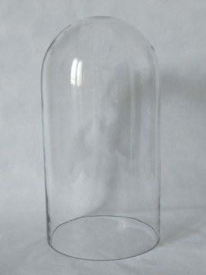 Antic Glob sau Fanal de cristal suflat, H 27cm foto