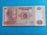 Congo 50 Franci / Francs 04.01.2022. Necirculata - Seria KF 5929854 B