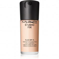 MAC Cosmetics Studio Fix Fluid SPF 15 24HR Matte Foundation + Oil Control machiaj cu efect matifiant SPF 15 culoare NW10 30 ml