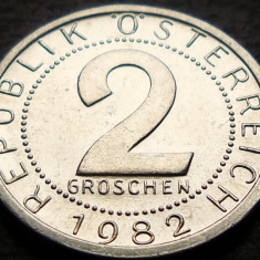 Moneda 2 GROSCHEN - AUSTRIA, anul 1982 *cod 4254 = A.UNC