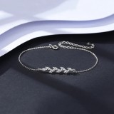 Bratara Din Argint --Model Frunza- Argint 925 ARG72SA, Argintboutique