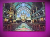 HOPCT 7272 BISERICA NOTRE DAME -MONTREAL-QUEBEC-CANADA -AMERICA DE NORD -NECIRCULATA, Printata