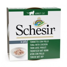 Schesir cat ton cu pui 85 g foto