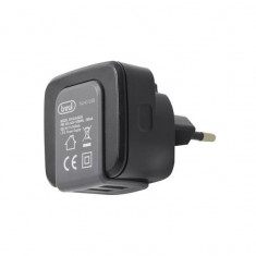 Alimentator USB 230V TA 240 USB 2 iesiri 2.4A negru Trevi