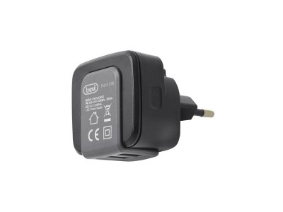 Alimentator USB 230V TA 240 USB 2 iesiri 2.4A negru Trevi foto