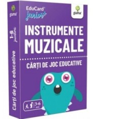 Carti de joc educative. Instrumente muzicale