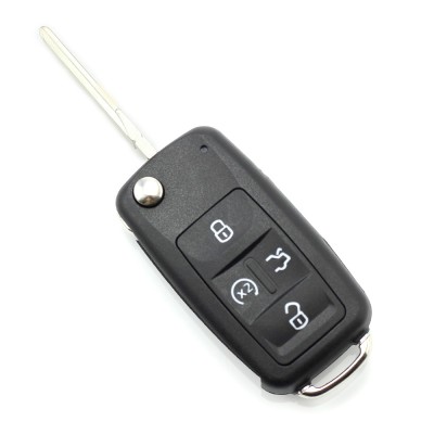 Volkswagen - Carcasă cheie tip briceag, cu 4 butoane - CARGUARD foto